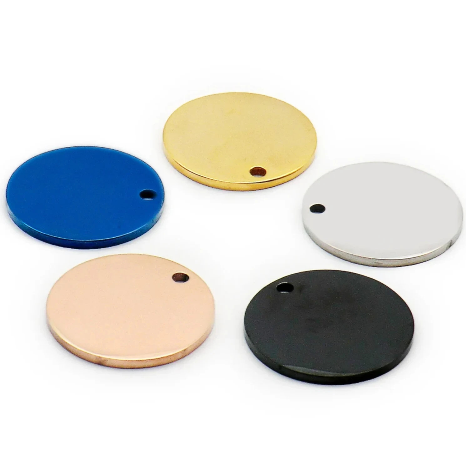 CUSTOM ENGRAVED PERSONALIZED PET TAG ID DOG CAT NAME TAGS DOUBLE SIDE