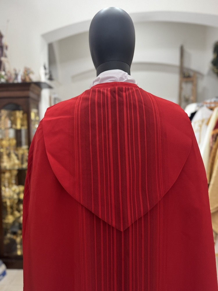RED COPE VESTMENT CHASUBLE WITH STOLE