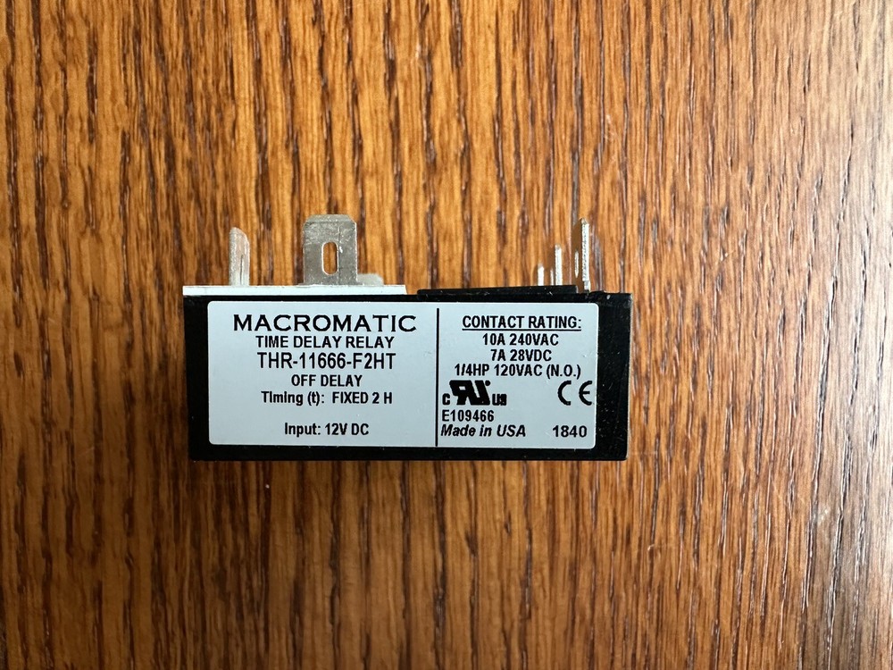 Macromatic Time Delay Relay THR-11666-F2HT