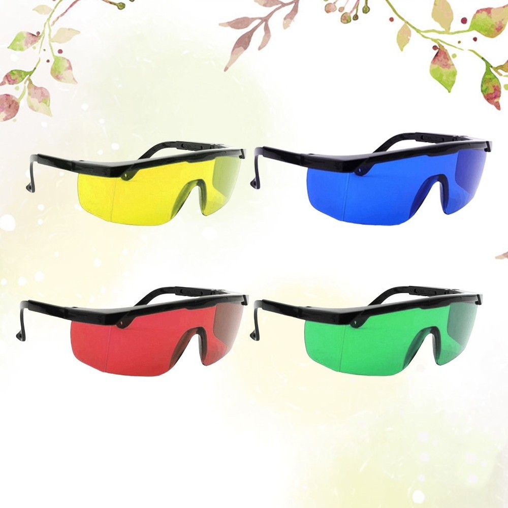 4Pcs Protective Glasses Eyeglasses Eye Patch Eye Protector (Green,