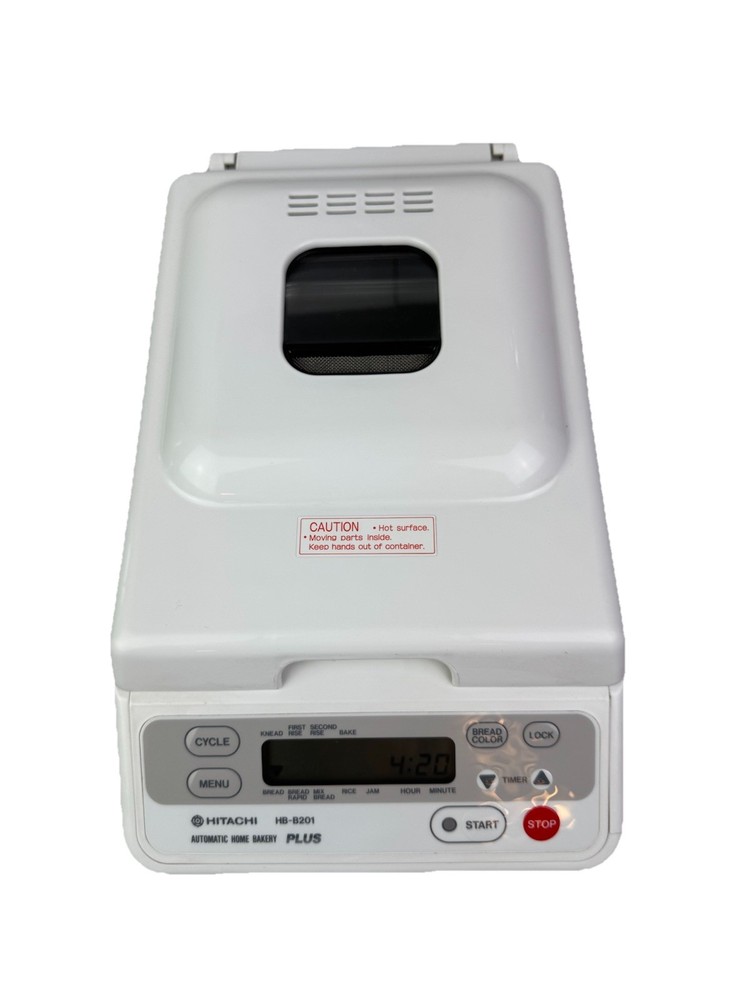 Hitachi Automatic Home Bakery Plus Bread Rise Machine HB-B201 Works / Teated