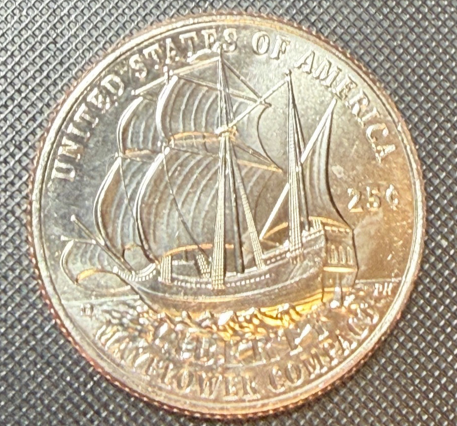 2026 P Mayflower Compact Quarter with a Struck-Through and Feeder Finger Errors