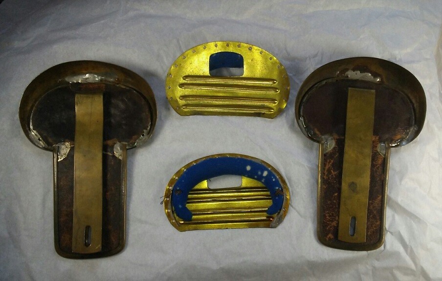 Epaulets Similar to Marines Militia Undented Crescents w.Devices 4 Drop Fringe