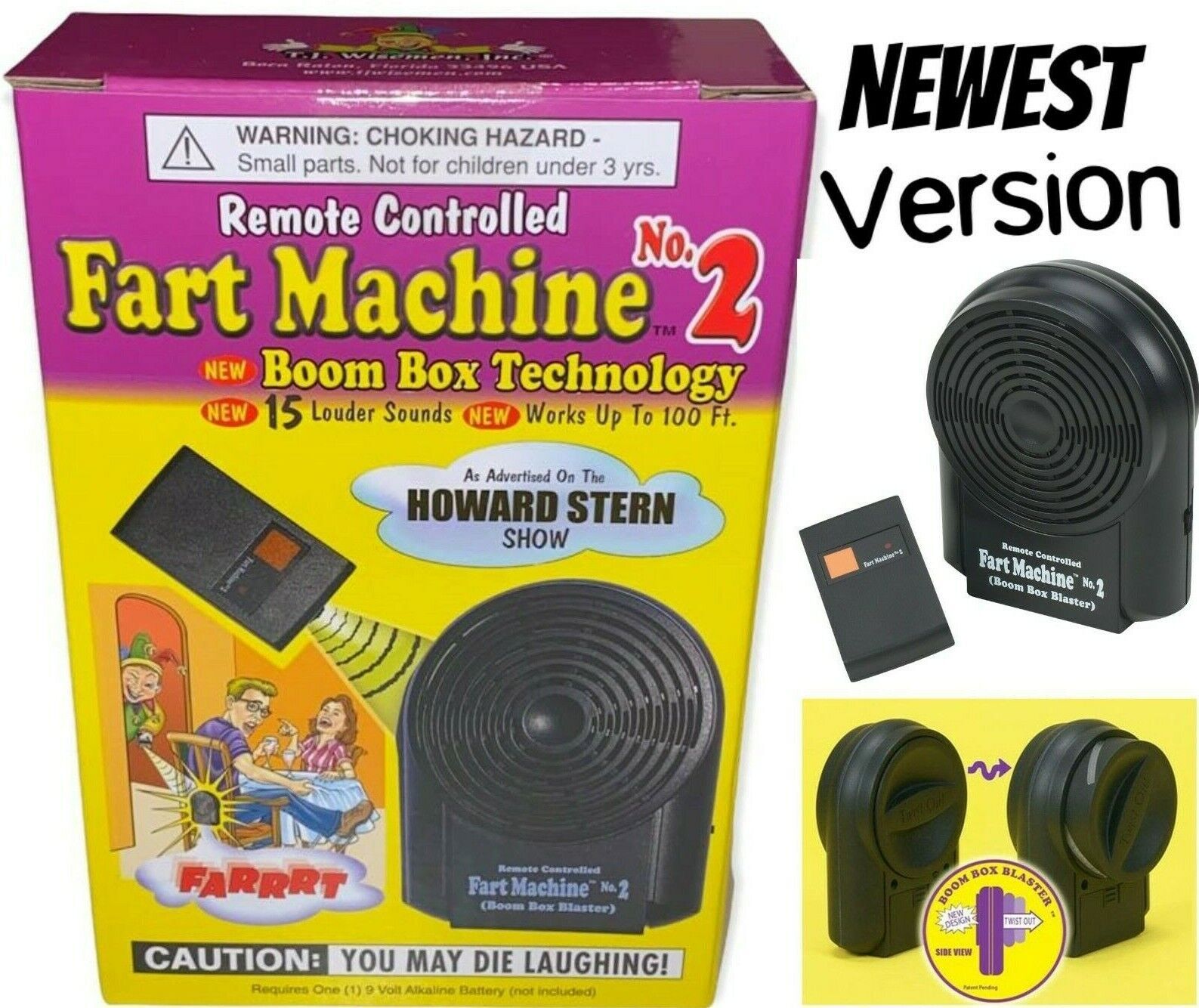 Fart Machine No. 2 - Wireless Remote Controlled ~ 2025 Newest Improved Model