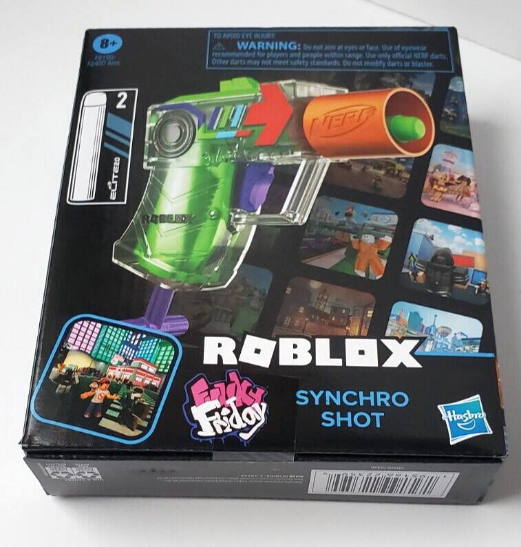 ROBLOX Nerf Blaster Funky Friday SYNCHRO SHOT Rare Code HASBRO