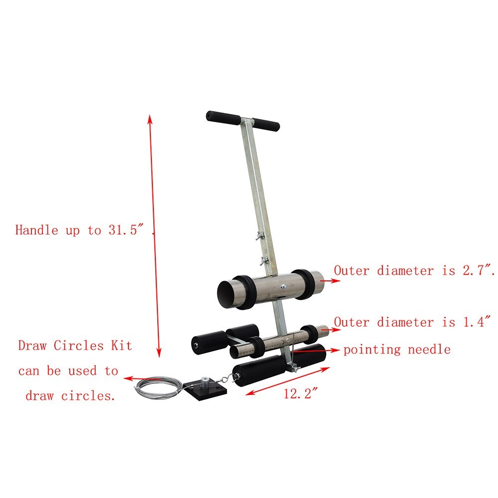 Hand Push Type Road Surface Tape Marking Machine Draw Warning Line Tool BrandNew