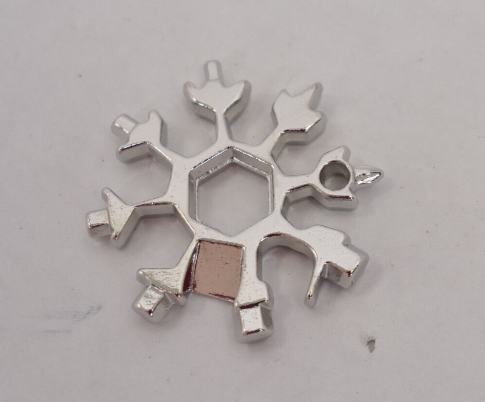 HomeRun 18 In 1 Multitool Snow Problem Snowflake Design Chrome Finish Unit