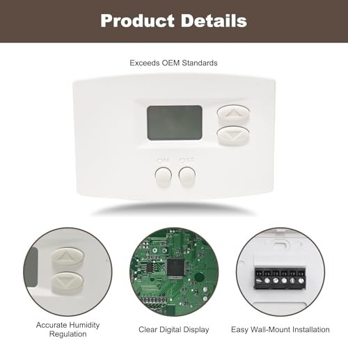 Digital Wall-Mount Dehumidifier Control Panel - Remote Wiring for 1800/E-Series