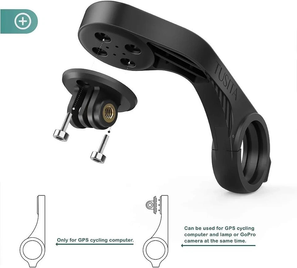 Out Front Mount Compatible with Garmin Edge GPS Bike Computer, XOSS G/G
