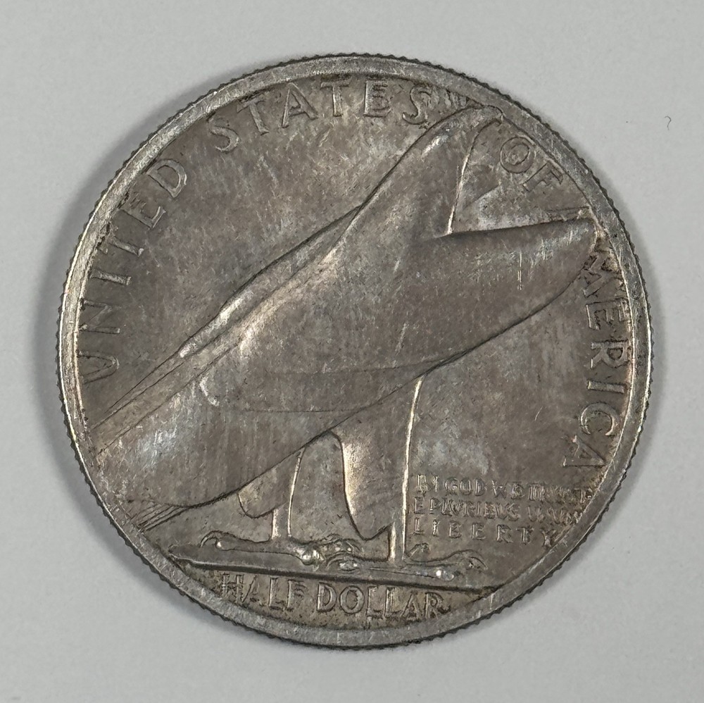1936 BRIDGEPORT COMMEORATIVE HALF DOLLAR AU