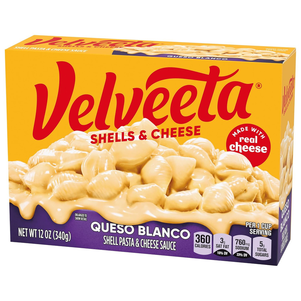 Shells & Cheese Queso Blanco Shell Pasta & Cheese Sauce, 12 Oz Box
