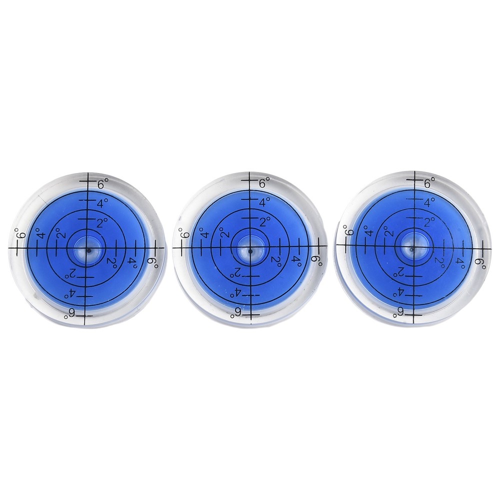 Bubble Level 32mm 3pcs 32mm Degree Mark Highly Translucent Round Circular