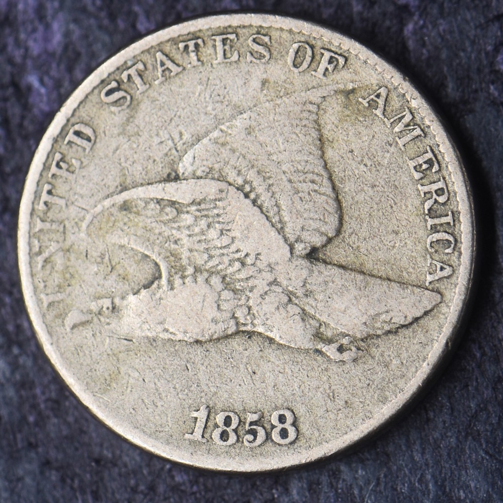 1858 "Large Letters" Flying Eagle Cent - COINGIANTS -