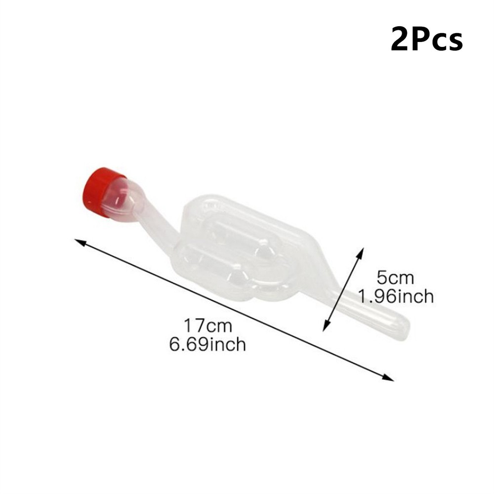 2PCS/Set Transparent One-way Home Plastic Beer Making Tool Equipment Airlock