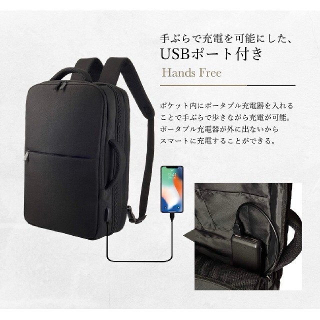 Men's Business Backpack Back Pocket From Japan