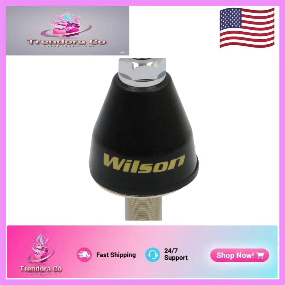 Surface Mount Black CB Antenna Stud, Lightweight, SO-239 Connector, 5.6oz