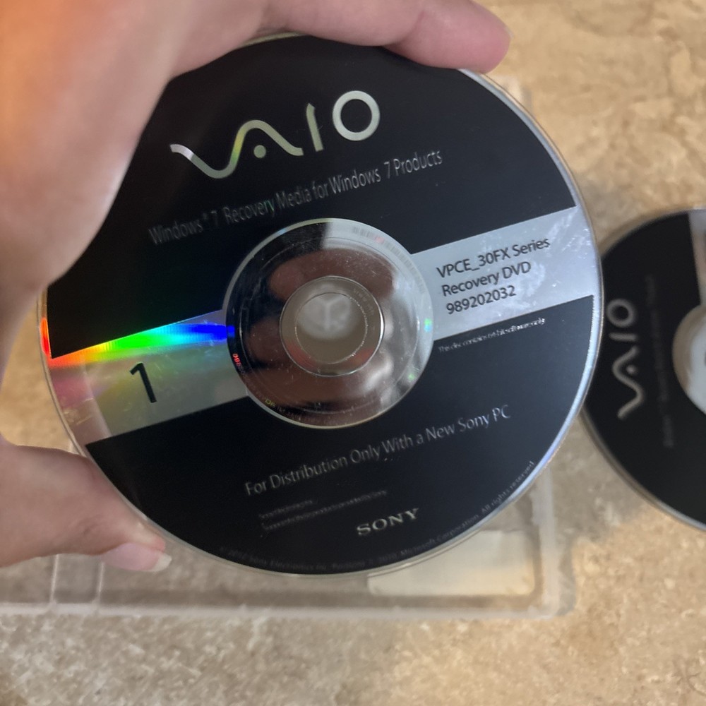 sony vaio windows 7 recovery