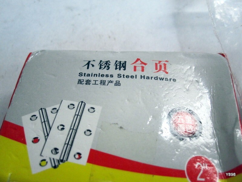 2" 20Pcs Stainless Steel Hinge with screws