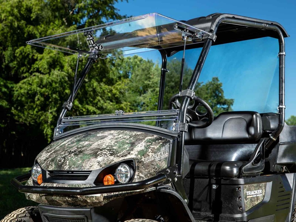 SuperATV Clear Scratch Resistant Flip Windshield for Tracker OX400 (2020+)