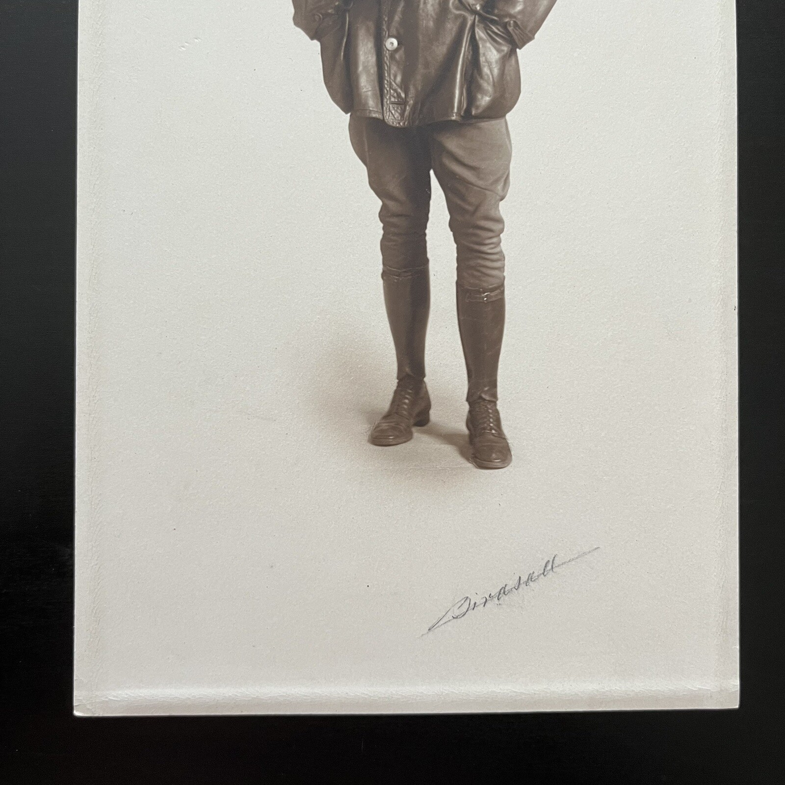 c.1918 WWI Aeronautical Division, Signal Corps Pilot Studio Portrait Photo