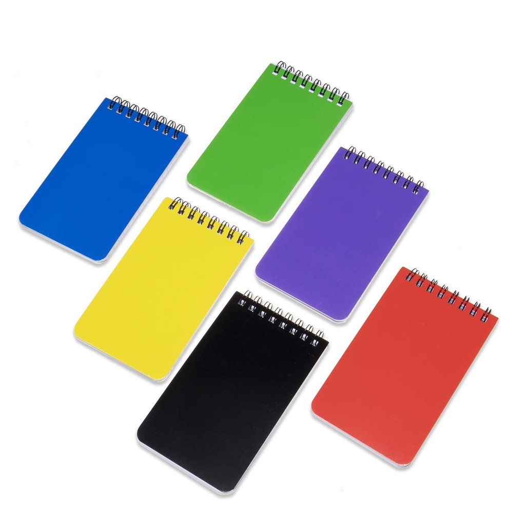 QiCheng 6pack Pocket Notebook Small Notepad Pocket Notepad Small Spiral Noteb...