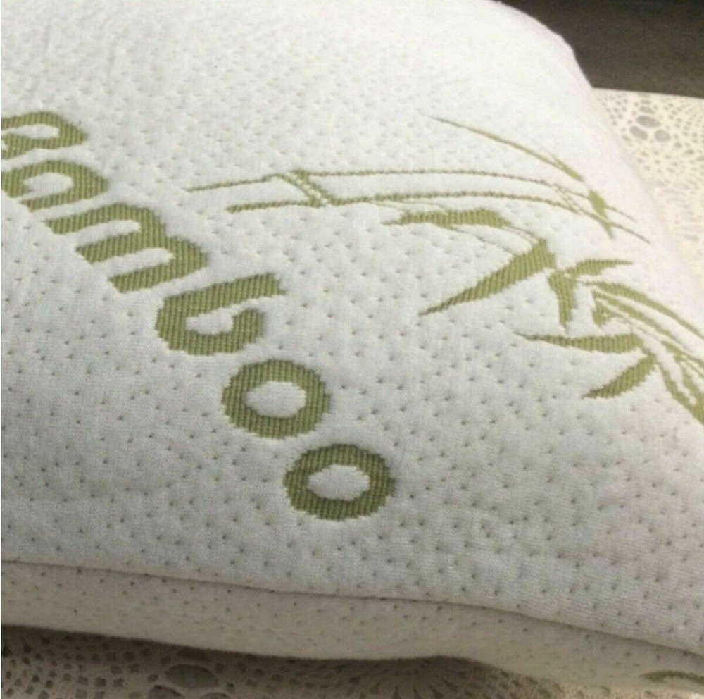 Cool Bamboo Pillow 2 Pack Adjustable Shredded Memory Foam Pillow For Sleeping