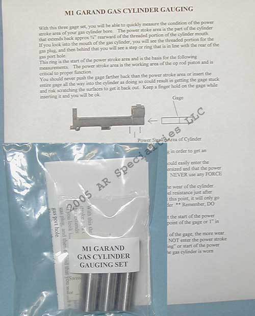 M1 GARAND GAS CYLINDER GAUGE SET - NEW