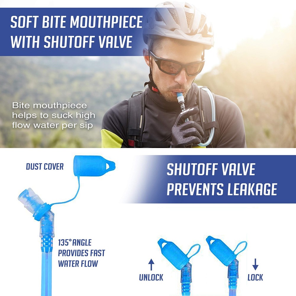 Hydration Pack Backpack Water Bladder - 2L Replacement Bladder - Compatible w...