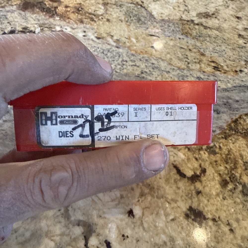 Pacific Durachrome 270 Reloading Dies W/Case