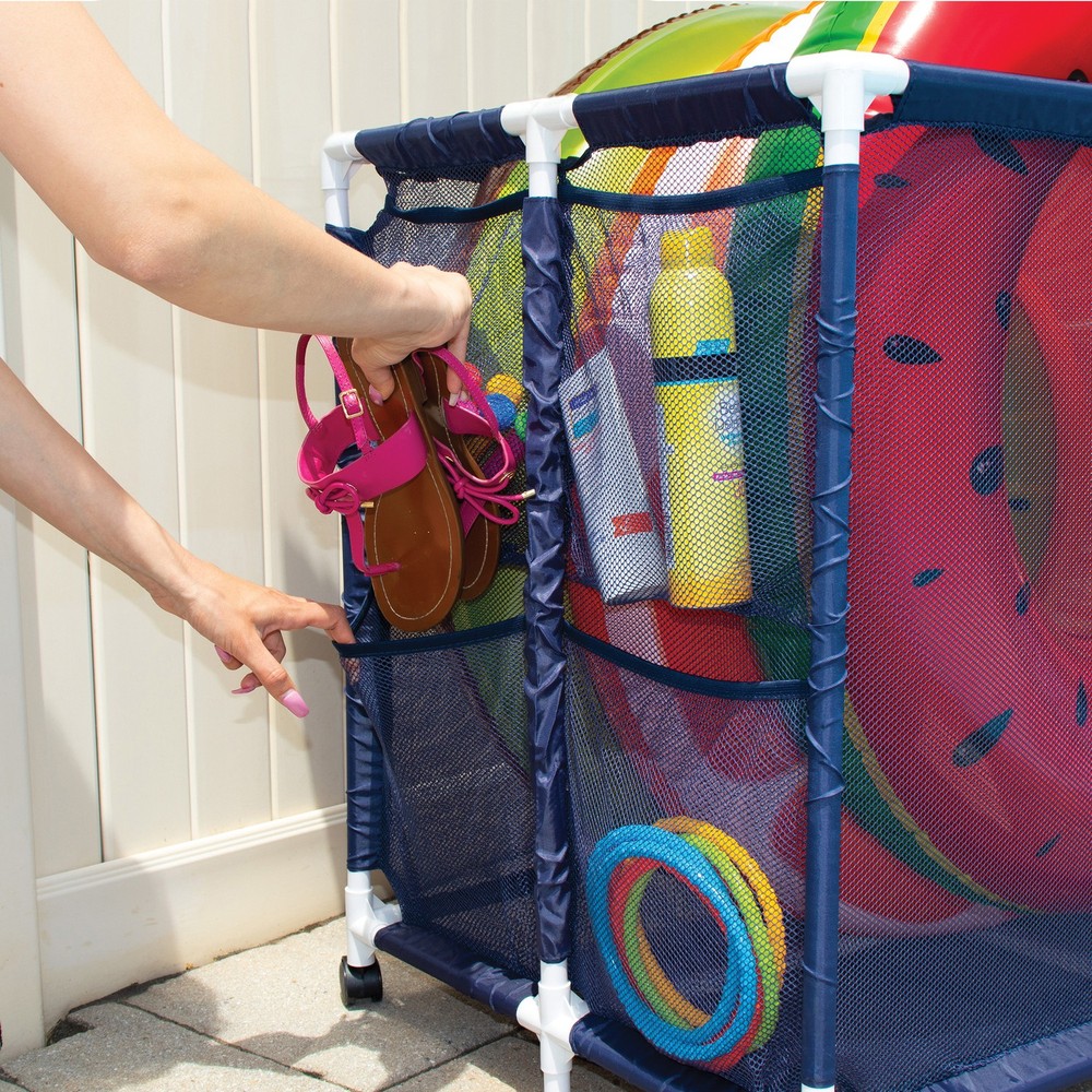Pool Storage Mesh Rolling Organizer Extra Large