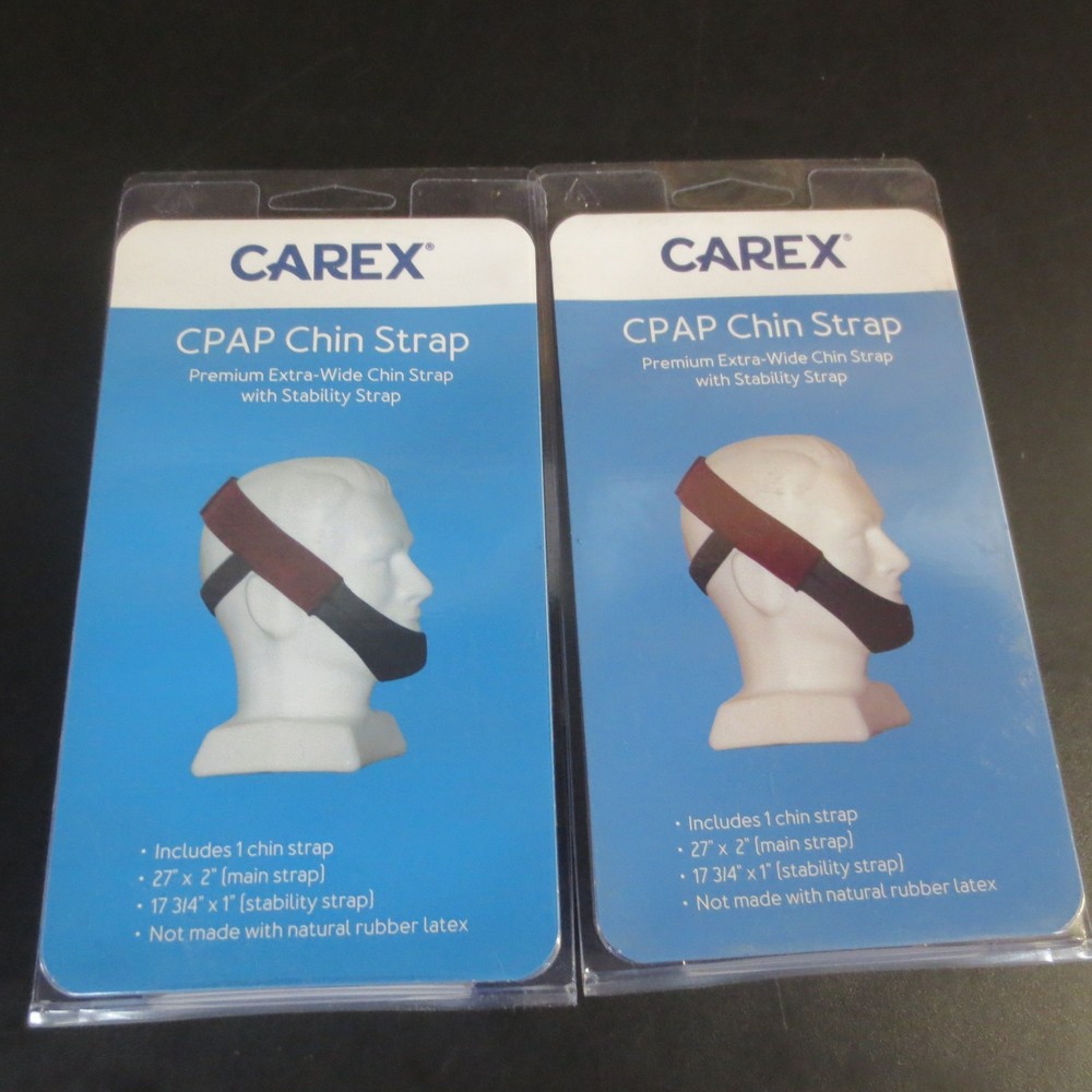 Carex - Premium Extra-Wide CPAP Chinstrap - Ruby Red - 2 PK