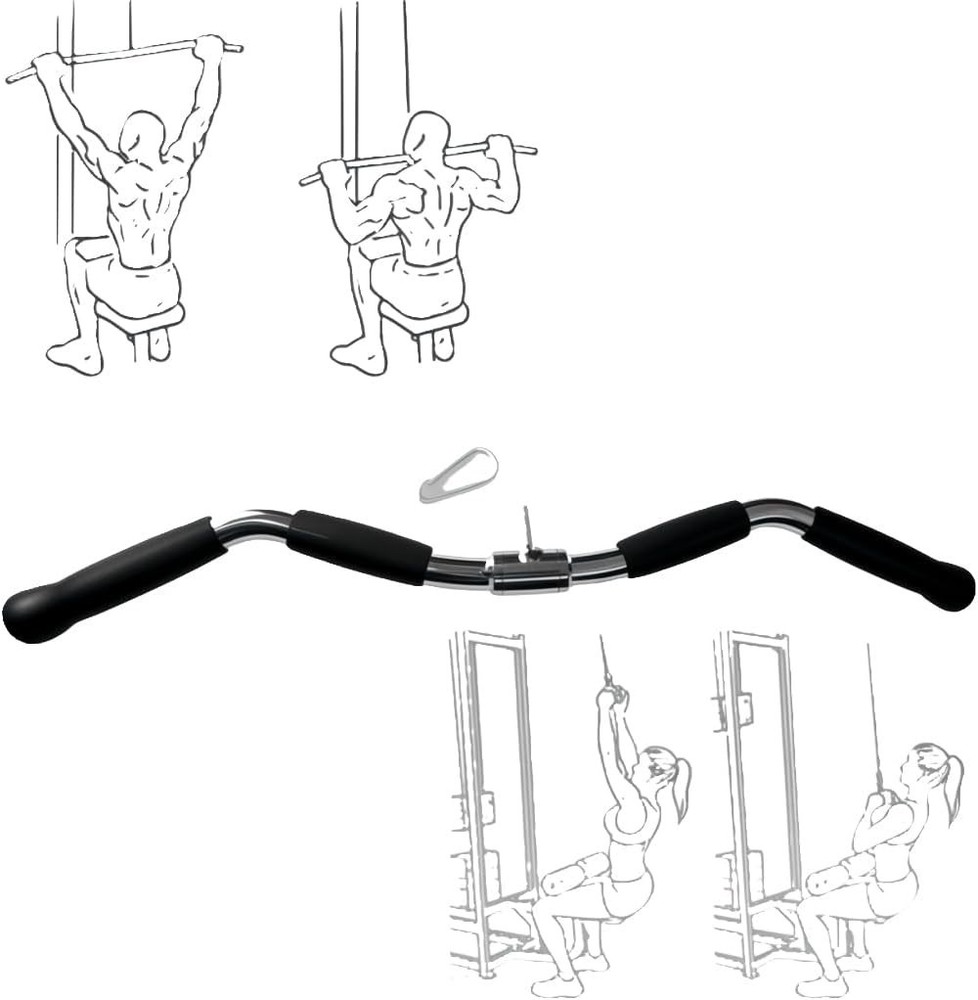 Multi-Exercise Lat Cable Attachment Bar