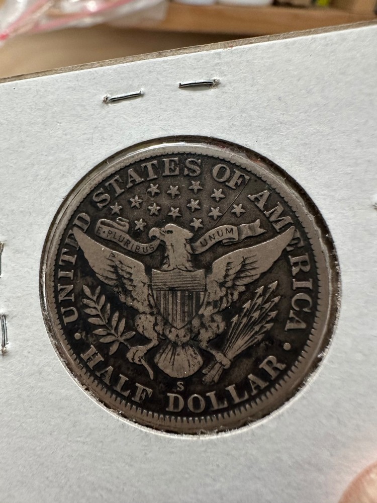 1912 s barber half dollar VF