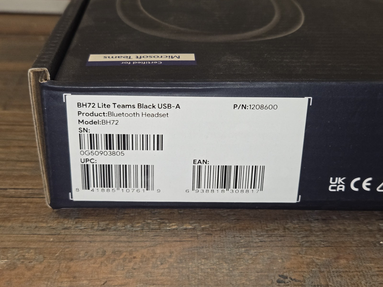 New! Yealink BH72 Bluetooth Wireless Headset with USB-C Charger (OKEB-02-022)