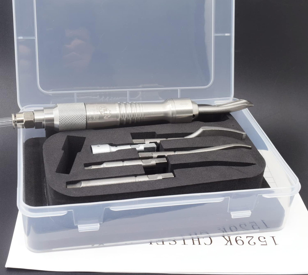 Pneumatic Air Scaler Chisel Set - 5 Flat Points for Dental Use