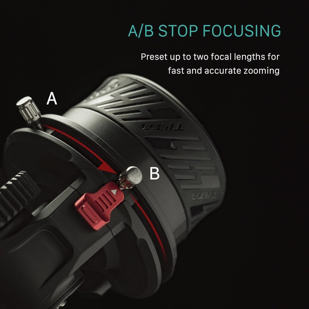 Precise Pocket Follow Focus Ring with A/B Stops