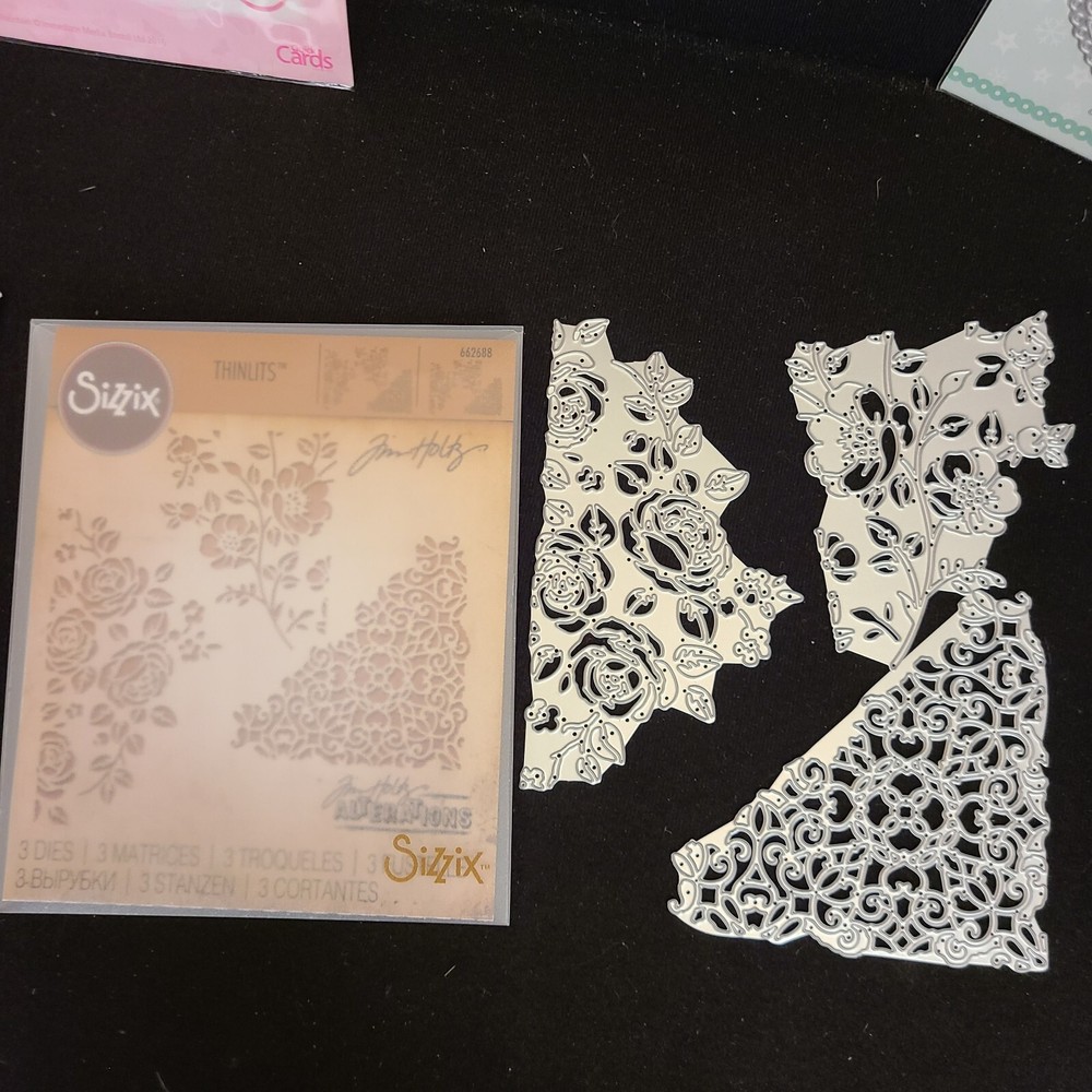 Lot Metal Cutting Dies Sizzix Thinlits Butterfly Noric Xmas Rose Frame Flower