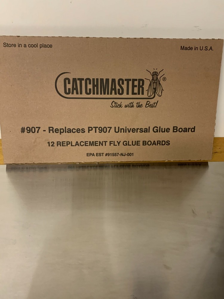 CATCHMASTER REPACEMENT FLY GLUE BOARDS (12) PAK.16.3" X 9"