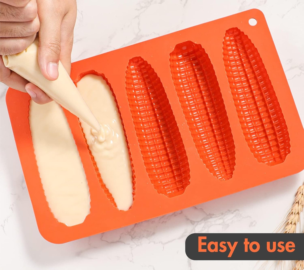 Corn Stick Bread Pan Set of 2, Silicone