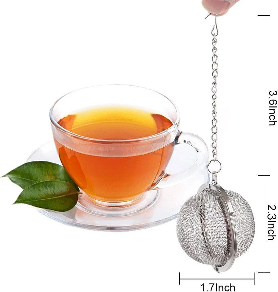 2PCS Stainless Steel Mesh Tea Infuser, 2.1 Inch Tea Ball, Strainer Tea Diffuser,