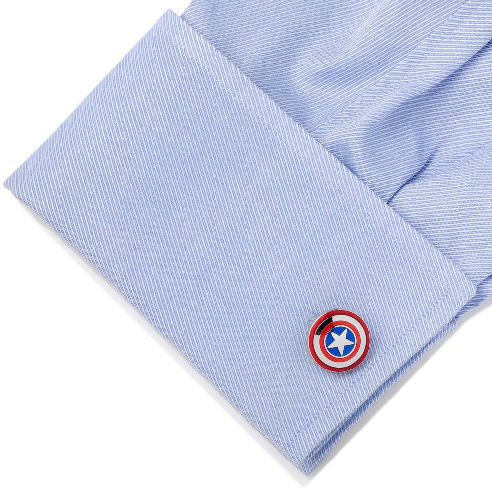 Marvel Avengers Captain America Shield Cufflinks
