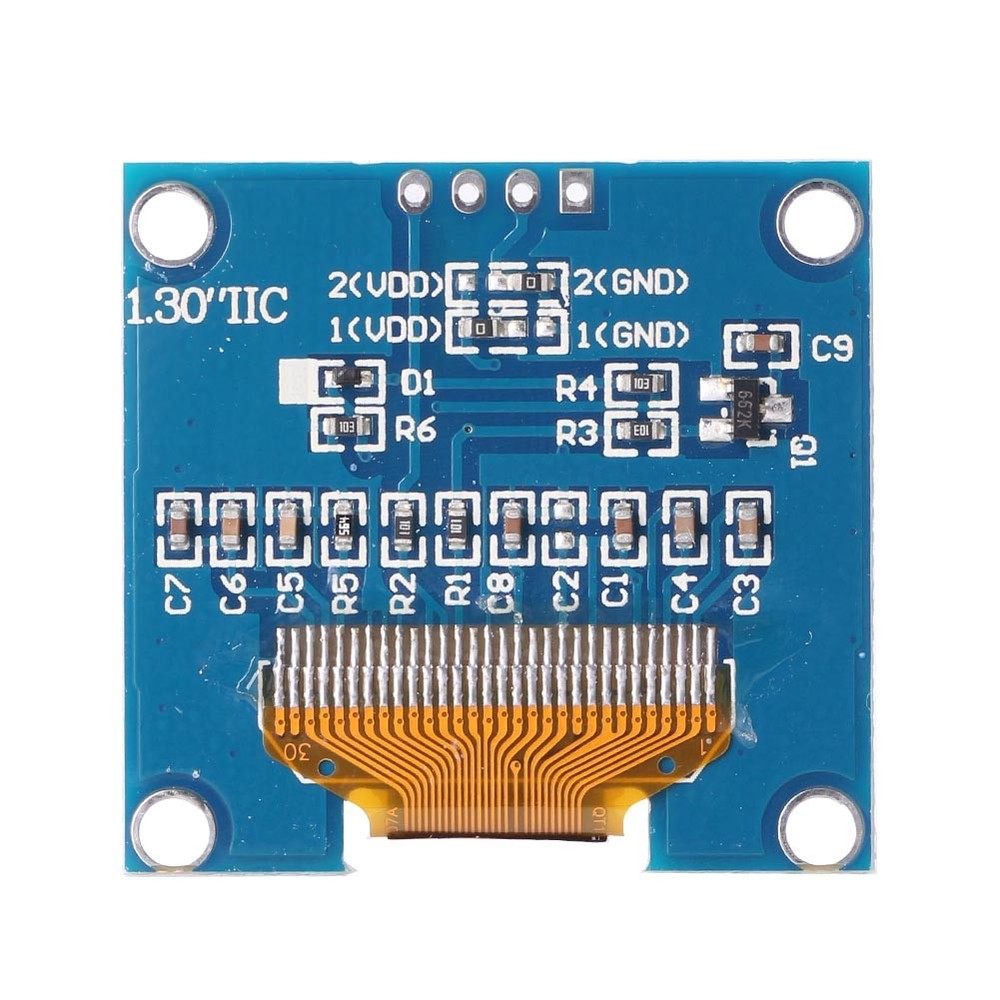 1.3" White OLED LCD 4PIN Display Module IIC I2C Interface 128x64 for d