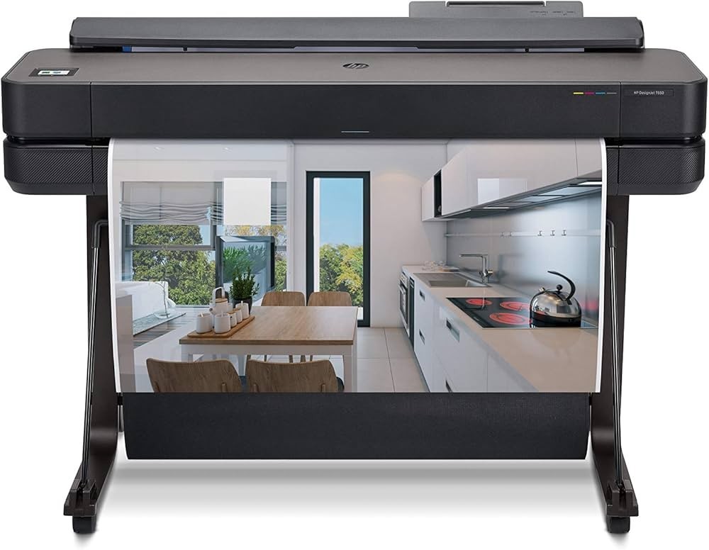 HP DesignJet T650 36-in Printer 2025 Plotter CAD PDF PLANS Plotter Free Shipping
