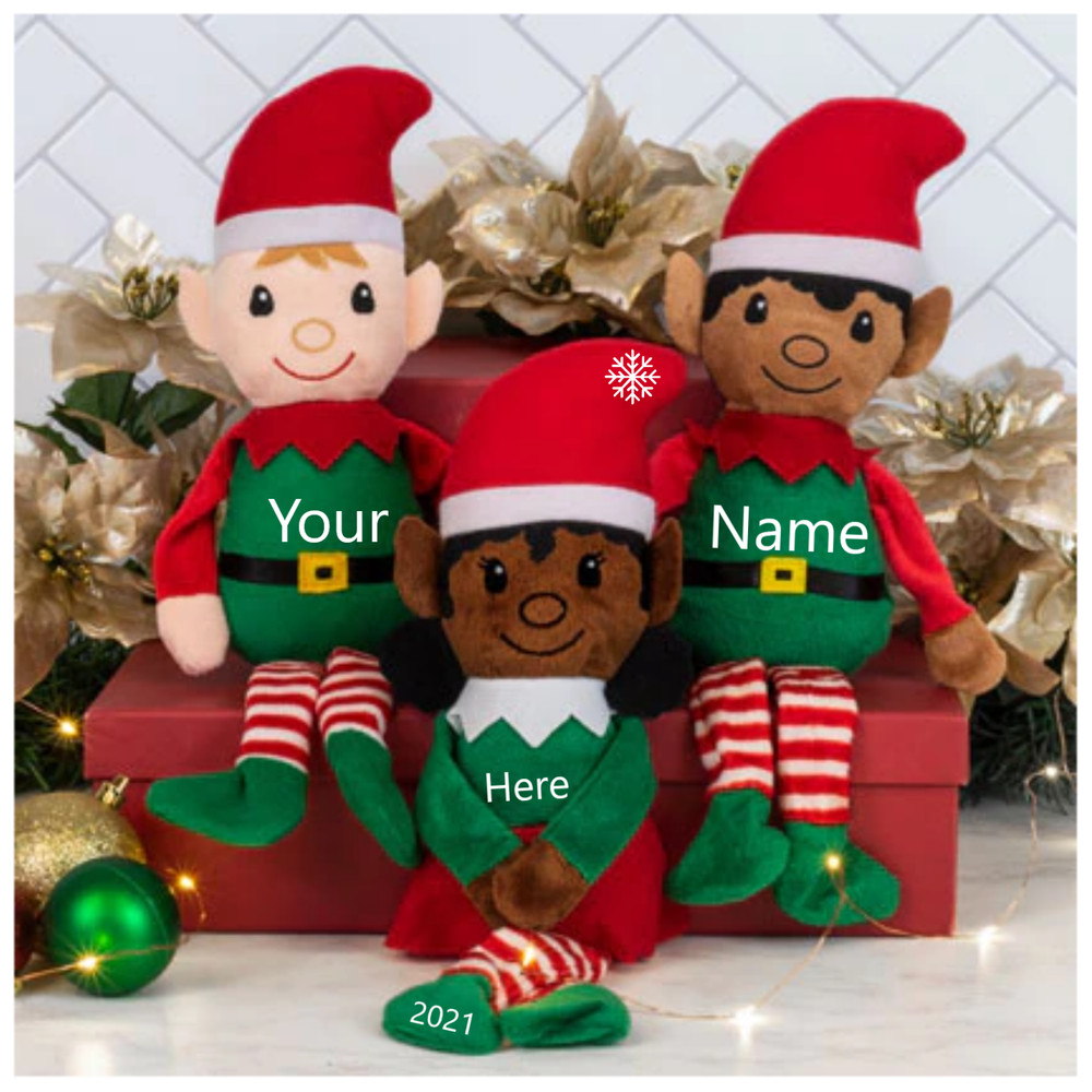 Latino/ Medium Skin Personalized Christmas Elf