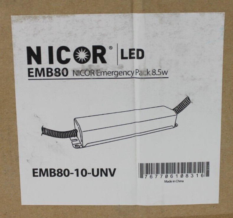 Nicor EMB80-10-UNV Emergency LED Driver