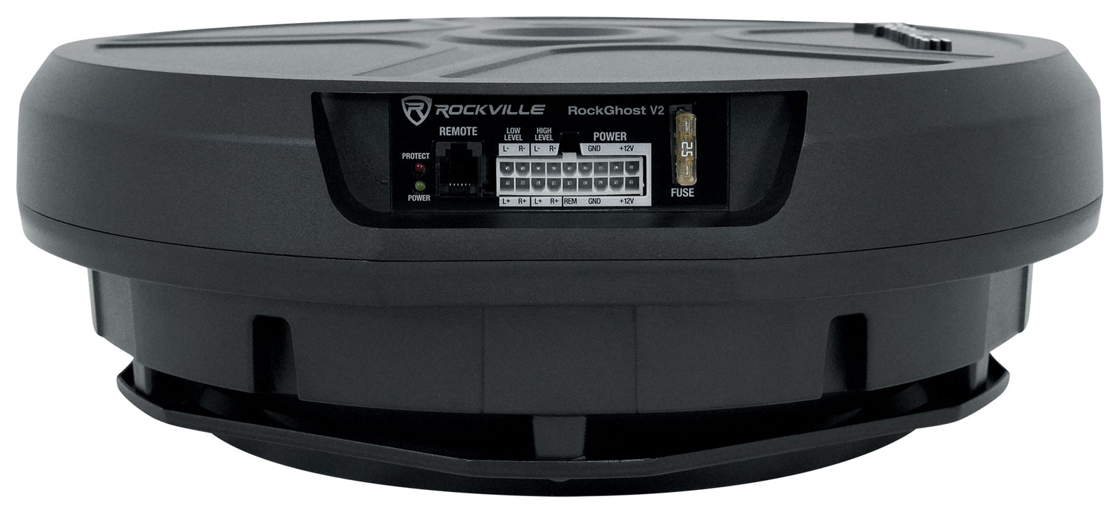 Rockville RockGhost V2 Powered 11" 800w Car Subwoofer Fits Inside Spare Tire