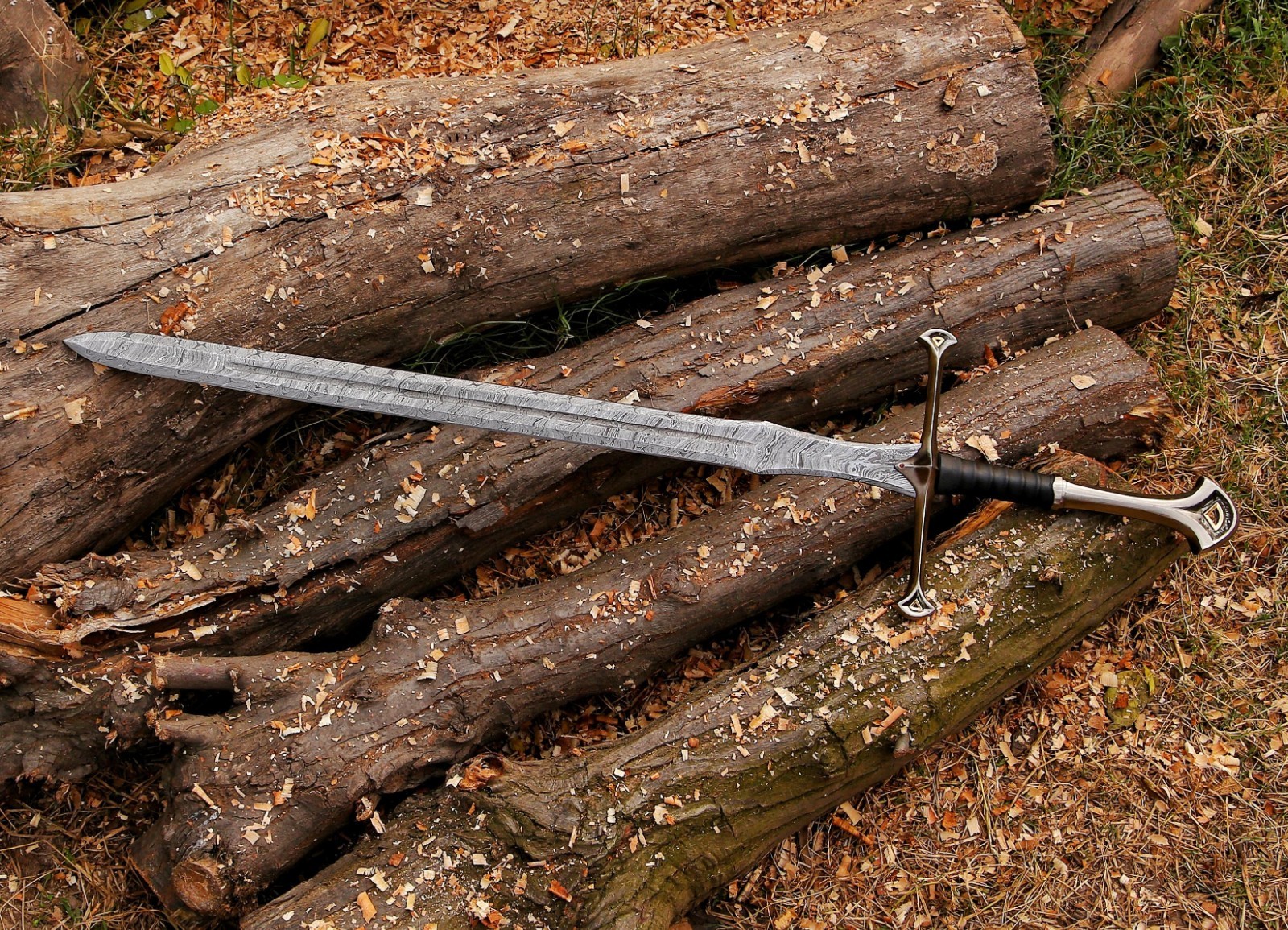 Viking Sword Replica Sharp Medieval Norse Blade Collectible Warrior Weapon Steel