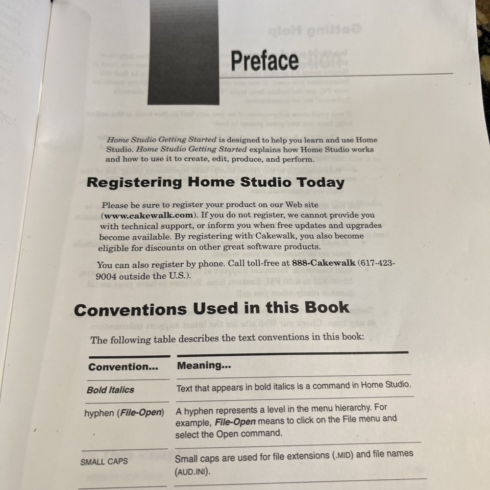 Home Studio Digital Recording Editing Booklet Manual Cakewalk 2004 Computer Edit