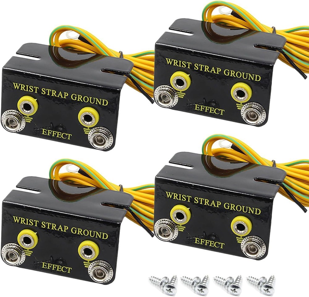 4 Pack L - Style ESD Wrist Strap Grounding Kit-Static Protection for Electronics