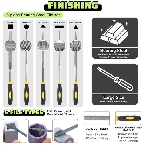 3D Printer Tools Kit, 34pcs Accessories for All FDM/SLA Black